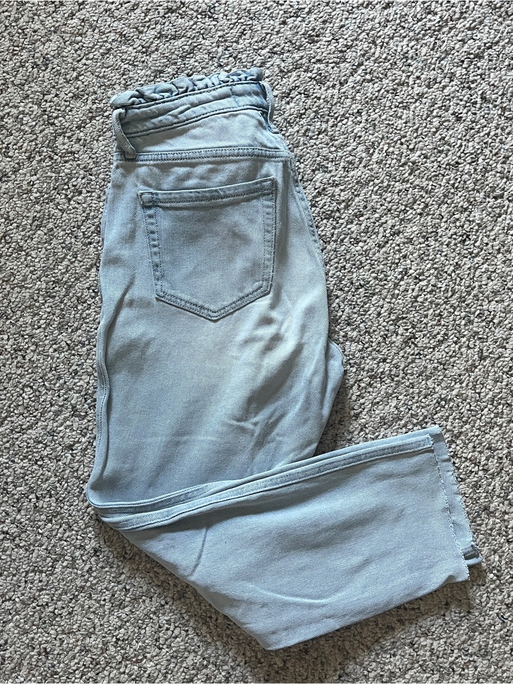Hollister Light Blue Paperbag Jeans - size 26 Curvy High Rise Mom Jeans